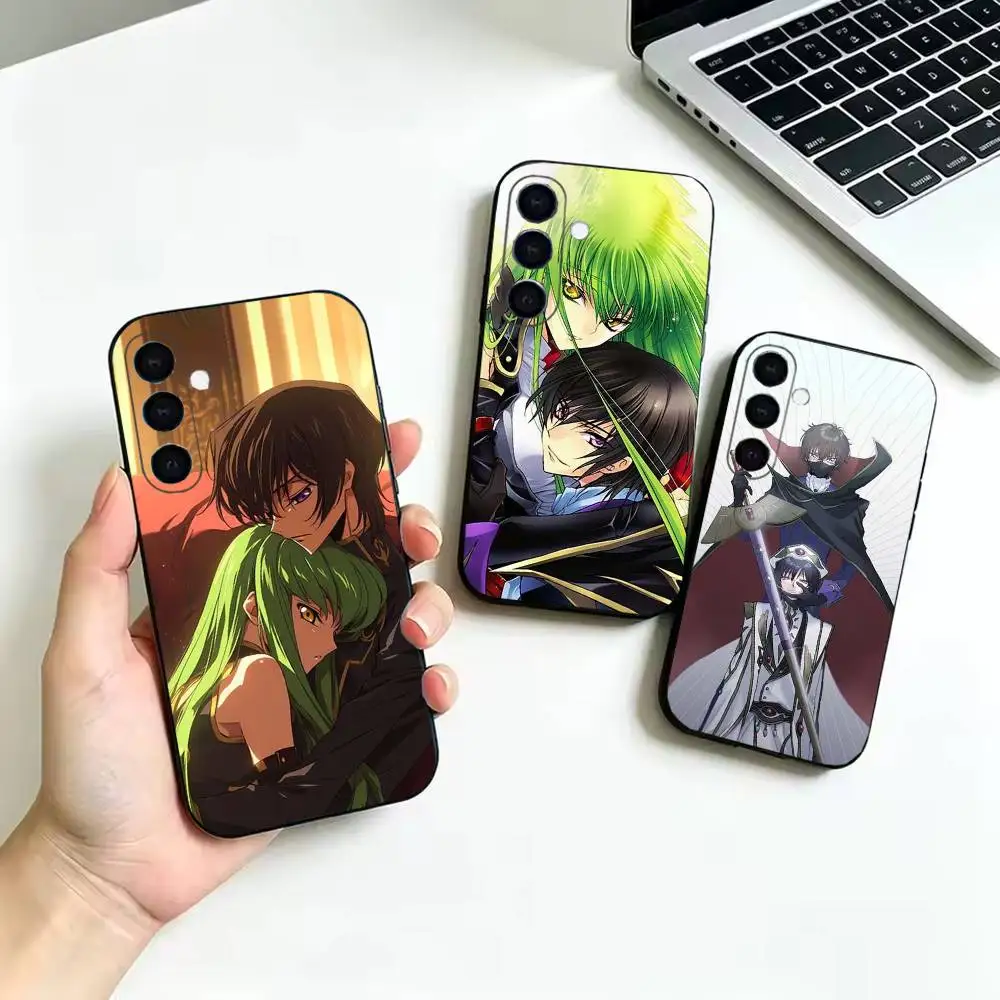 Luxury Comic Code Geass Phone Case For Samsung Galaxy A52 42 32 22 12 02S 72 73 51 41 31 21S 71 30S  Shockproof, Black Cover