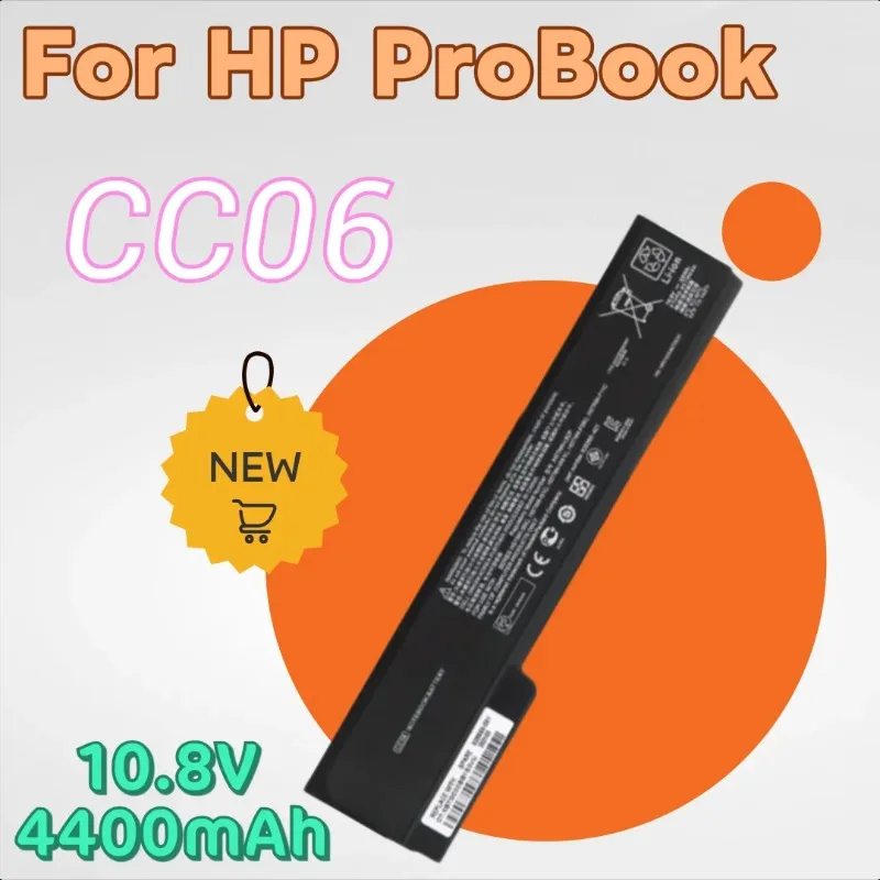 

Новый сменный аккумулятор для ноутбука 10,8 В 4400 мАч CC06 для HP ProBook 6360b 6460b 6465b 6470b 6475b 6560b 6565b 6570b HSTNN-OB2N