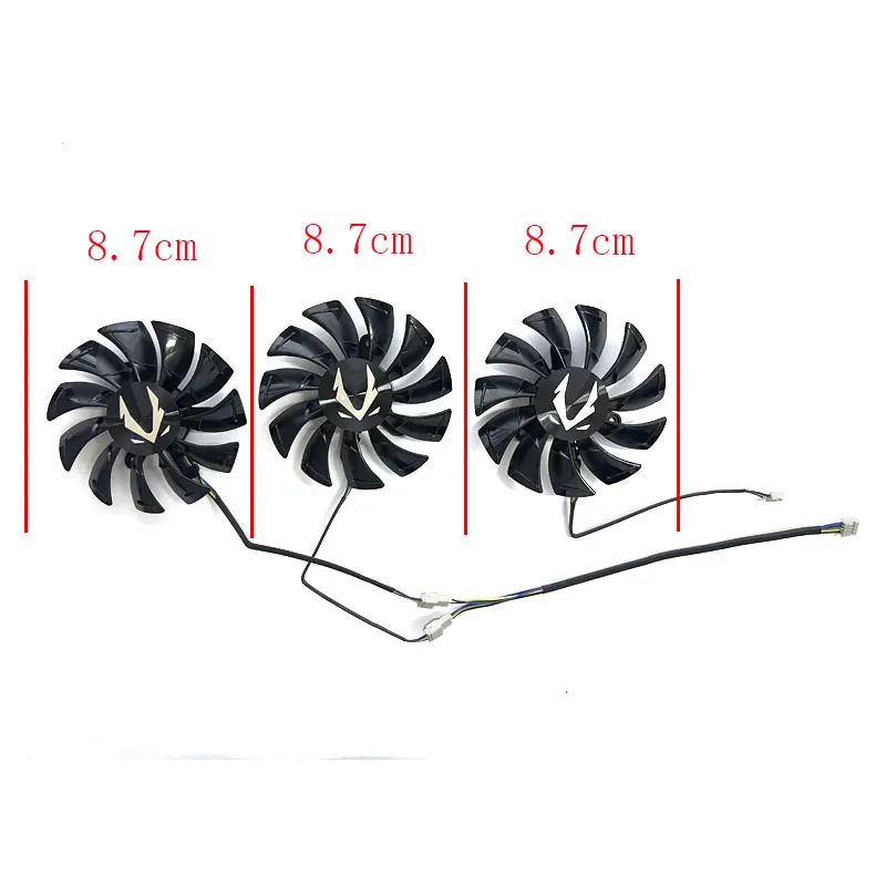 87MM brand new suitable for ZOTAC GeForce RTX2060 2060S 2070 2070S 2080 2080ti AMP version graphics card replacement fan