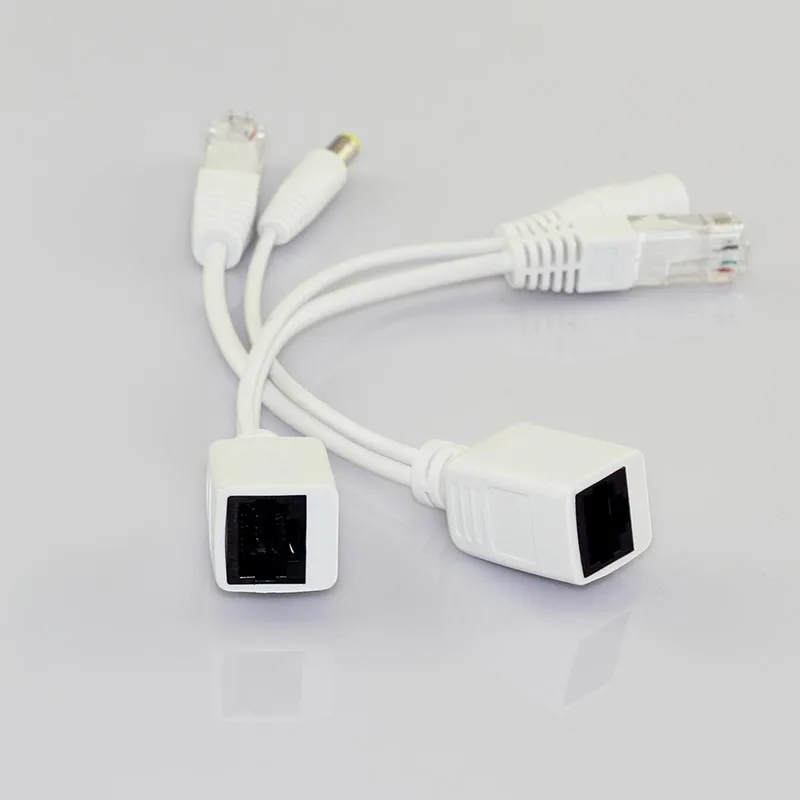 5 Pair 12V CCTV  Power Supply Rj45 Splitter Security Camera Poe Adapter  AccessoriesSynthesizer connector Poe Cable E4