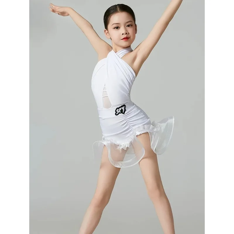 Professional Latin Dance Dress Summer New Training Outfit Competition Performance Premium Stage Costume Trendy Cha Cha Dancewear view 6