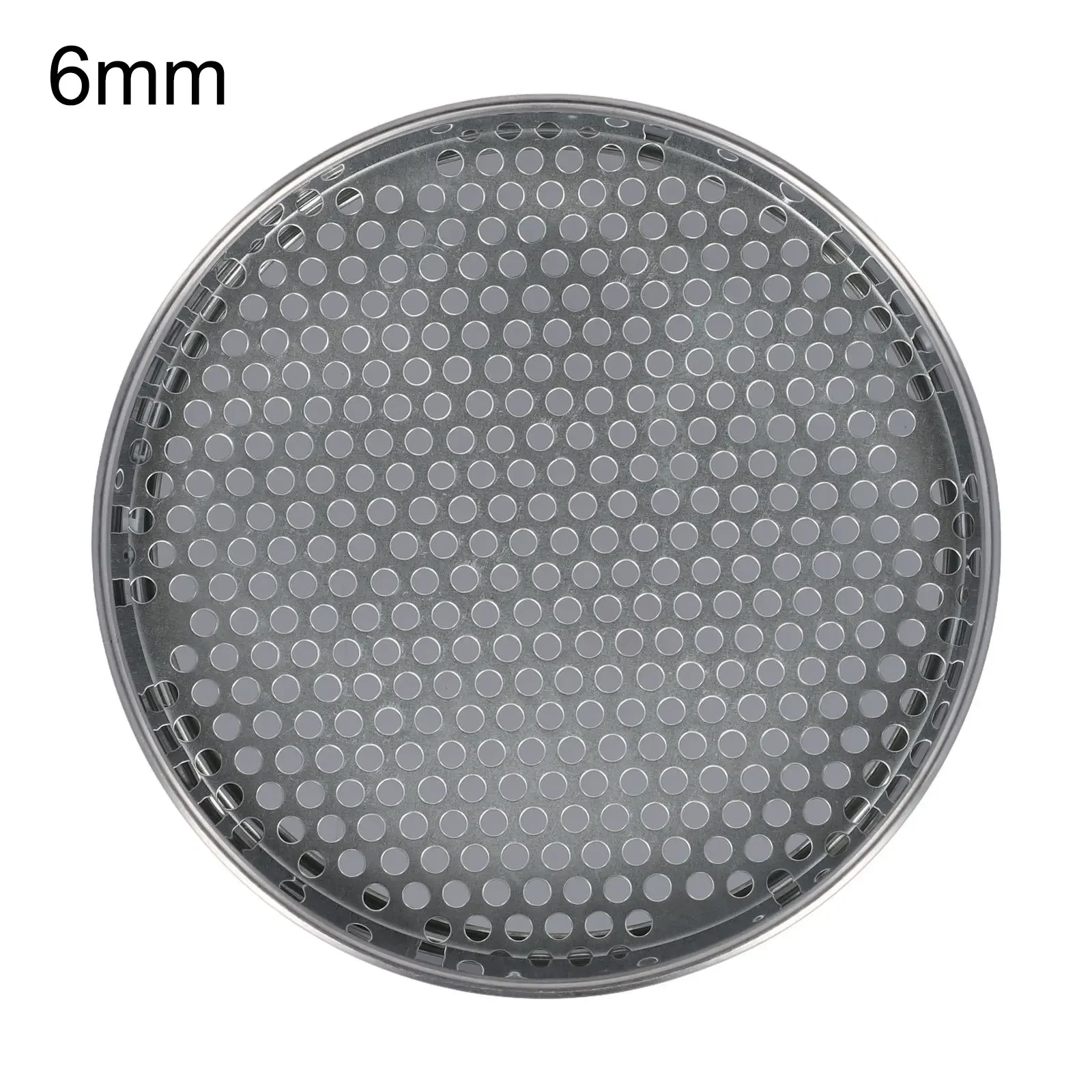 6/7/12mm Garden Soil Sieve Metal Round Home Garden Plants Riddle Soil Sieve Mesh Separating Plant Pot Tray Hole Bottom Pad