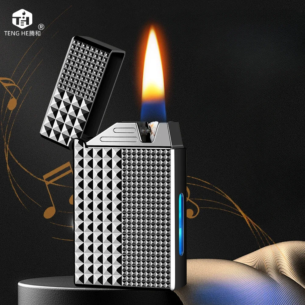 

2025 Smart Voice Control Lighter - Hybrid Oil/Electric System with 4 Ignition Modes, Windproof Tech Gadget for Outdoor/Camping