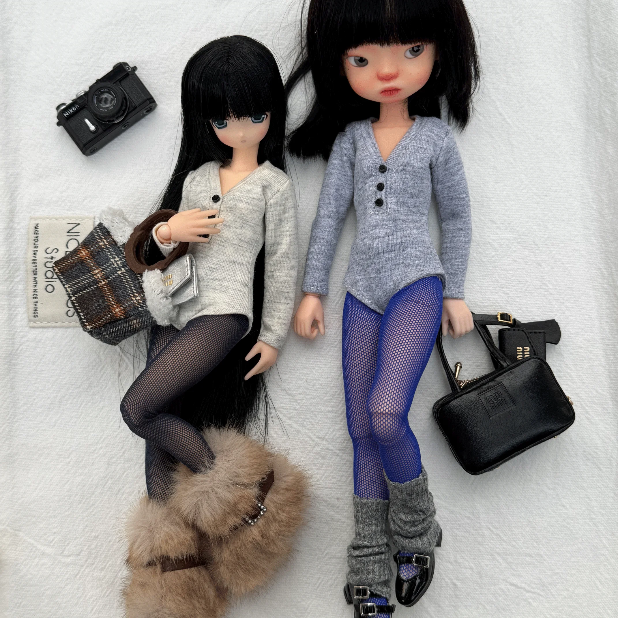 

2pcs Set Blyth Clothes Sexy bodysuit and Stockings for Licca Azone Ob24 22 PP Ker JerryB ICY YMY 1/6 Doll Accessories