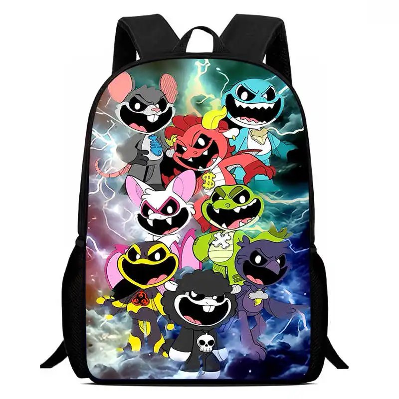 

Mochila School Backpack,Cartoon N-nig-htm-are School Bags for Girls Boys,Durable &Light Weight Kids Backpack for Kindergarteen