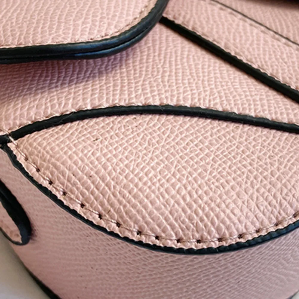 Women's New Denim Pattern Trend Contrasting Color Splicing Saddle Bag Solid Color Casual Simple Messenger Bag Designer Handbags