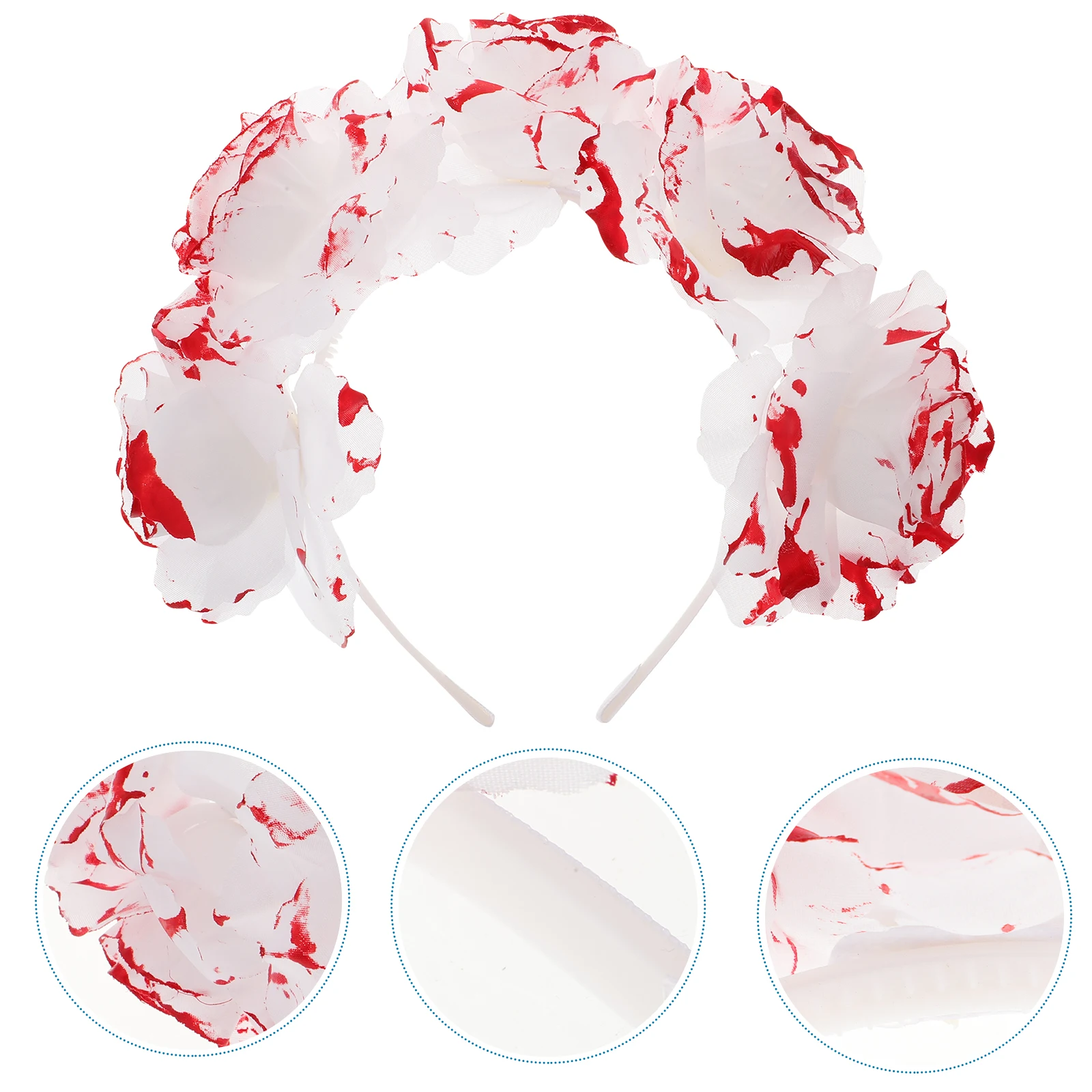

Headband Halloween Hair Hoop Woman Hoops Headbands Headdress Blush Rose Headgear
