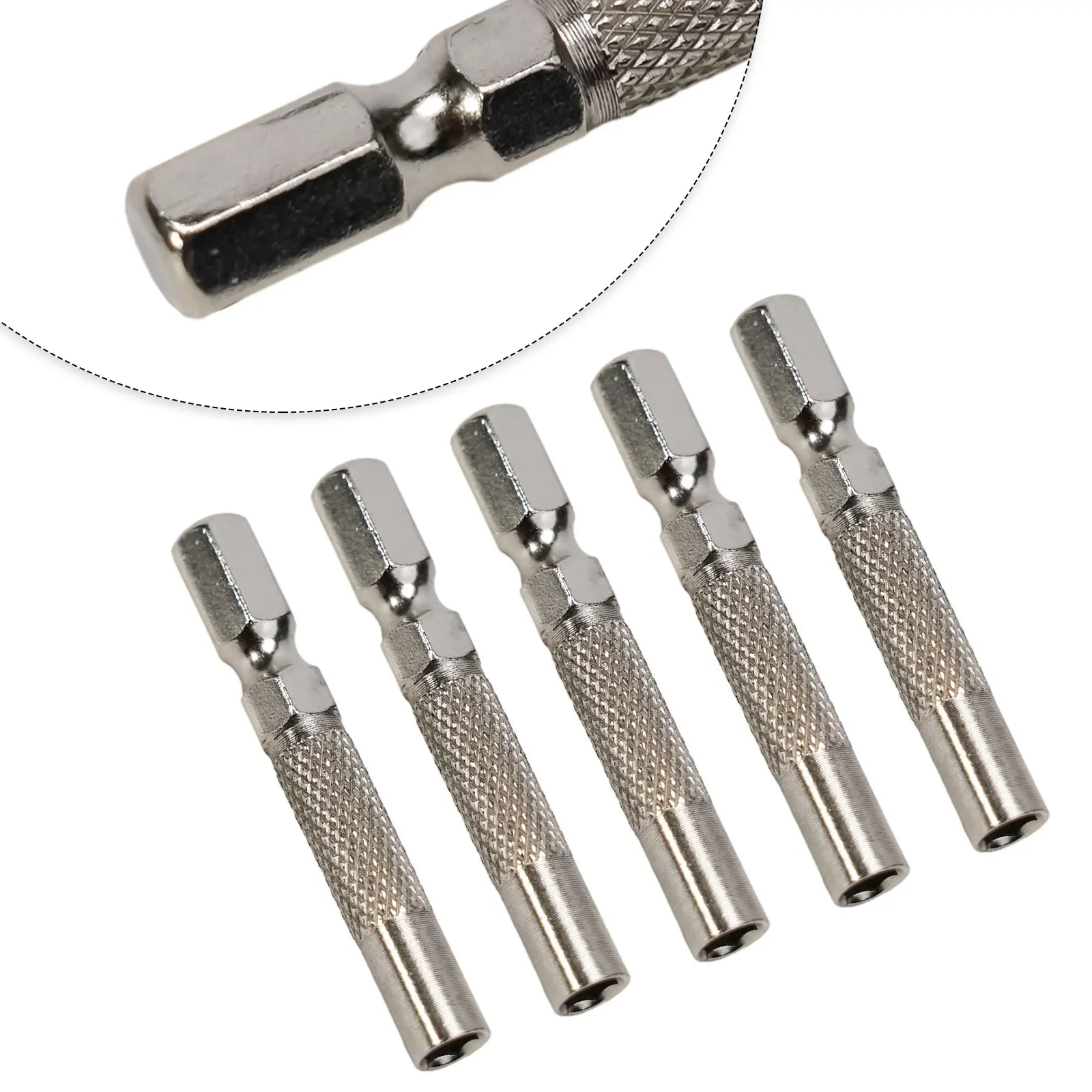 5pcs/lot Screwdriver Adapter 6.35mm 1/4in Insert Bit Adapter Screwdriver Bit Adapter Magnetic Holder Hand Tools