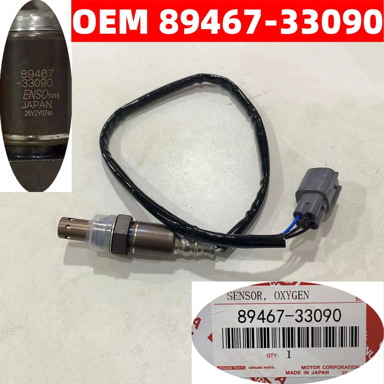 

89467-33090 Новый датчик кислорода O2 для Toyota Camry 2.4L RAV4 Highlander ES350 RX350 3.5L 2007-2008 8946733090