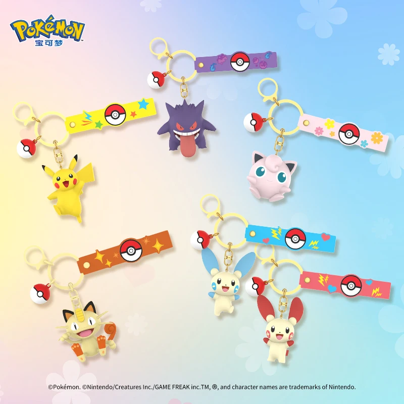 

New Genuine Bandai PokéMon Series Anime Peripherals Key Chain Backpack Pendant Holiday Gifts Decoration In Stock