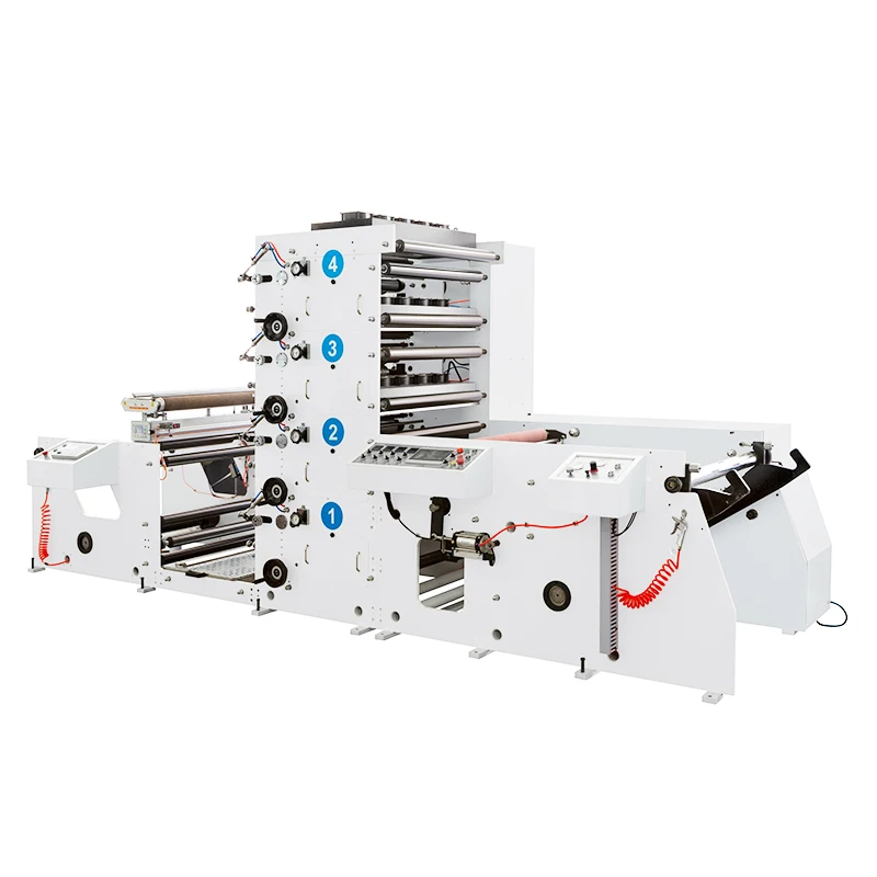 6 Colors Paper Cup Flexo Printing Machine With Rotary Die Cutting