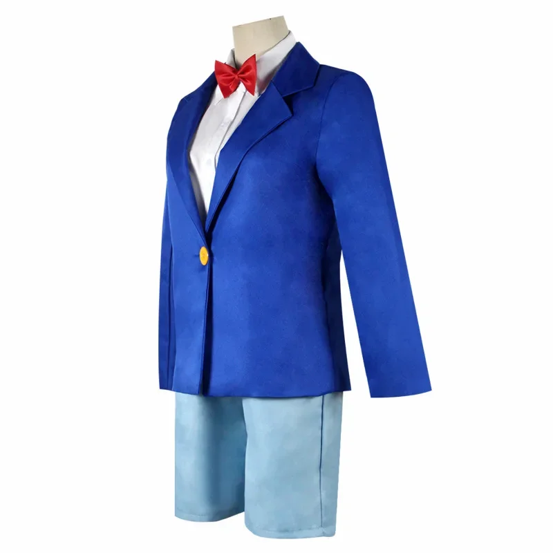 Anime Detective Conan Edogawa Cosplay Men and Child Halloween Costume Konan Uniform Set Cloth Student Performance Costumes