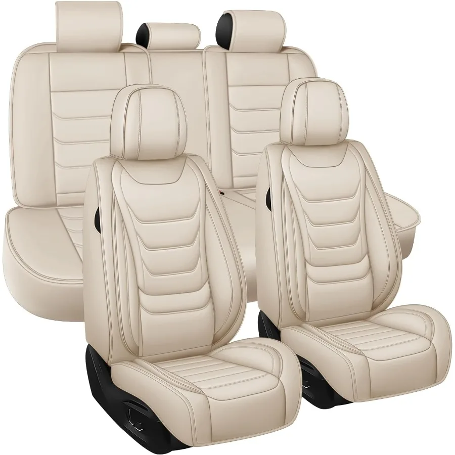 

Водонепроницаемые чехлы на автомобильные сиденья из кожи наппа для Chevy Camaro 20002024, совместимые с подушками безопасности, удобный комплект чехлов на 5 сидений