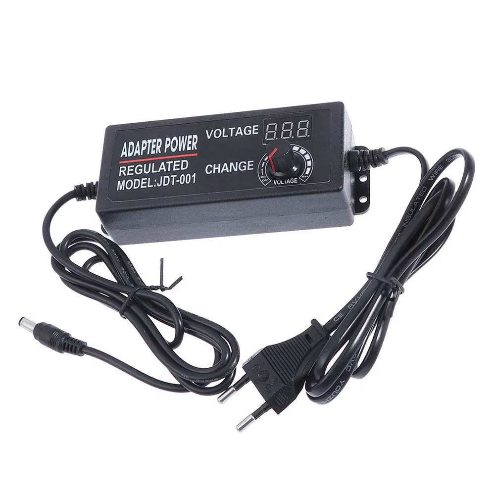 3-12V 5A 60W Adjustable Plug Power Supply Adapter Engine ​​Controller Digital Screen with EU Plug multiple adapter