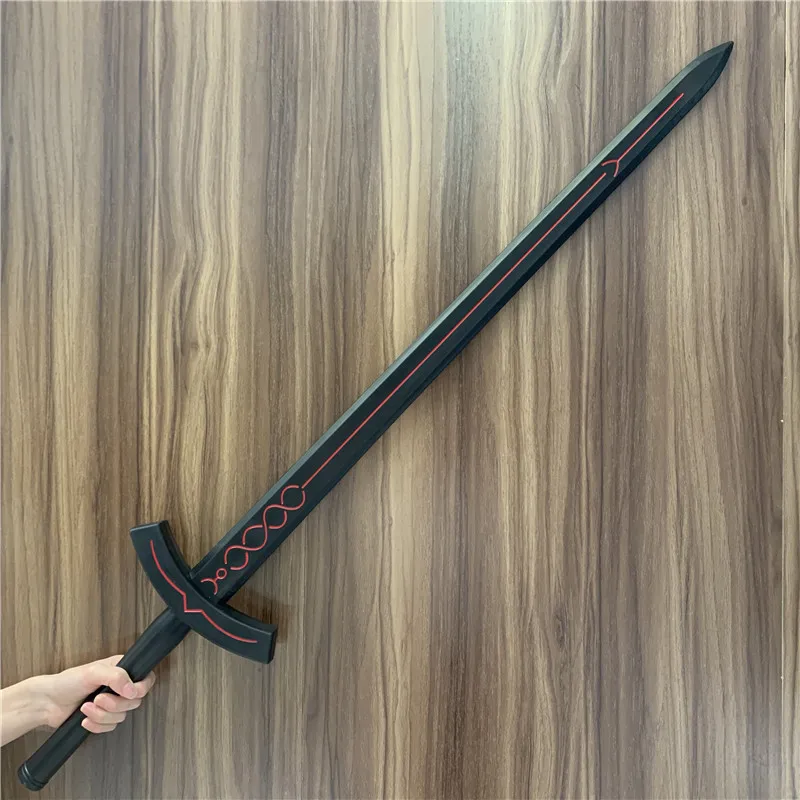 Black Sword Holy Sword Fate Stay Night Sword Saber Sword Weapon The Sword in the Stone 1:1 Cosplay Safety PU Prop Model Gift