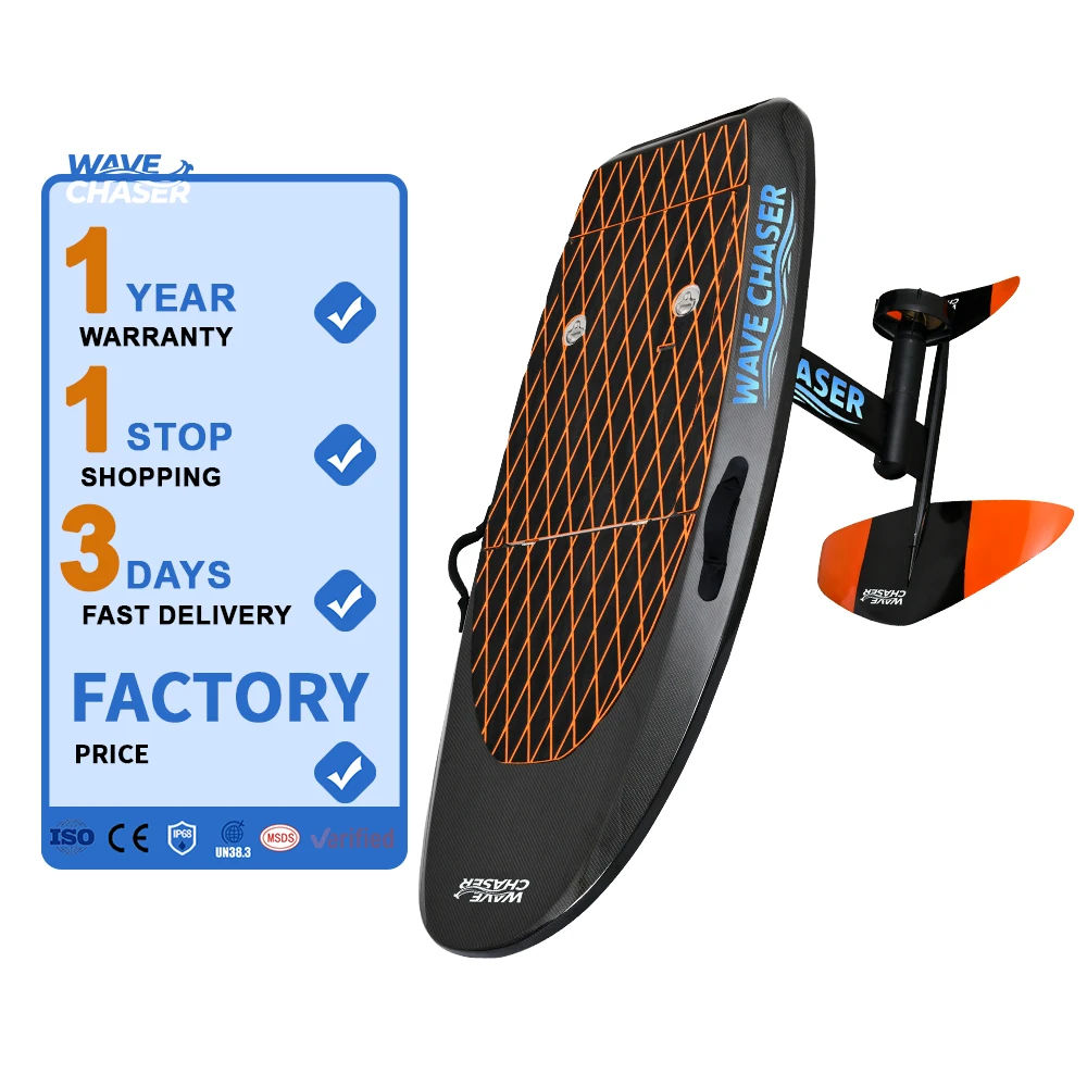 

Premium 8KW Carbon Fiber Electric Hydrofoil Surfboard 45km/h 58Ah Long Range Remote Control for Ocean Lake Surfing