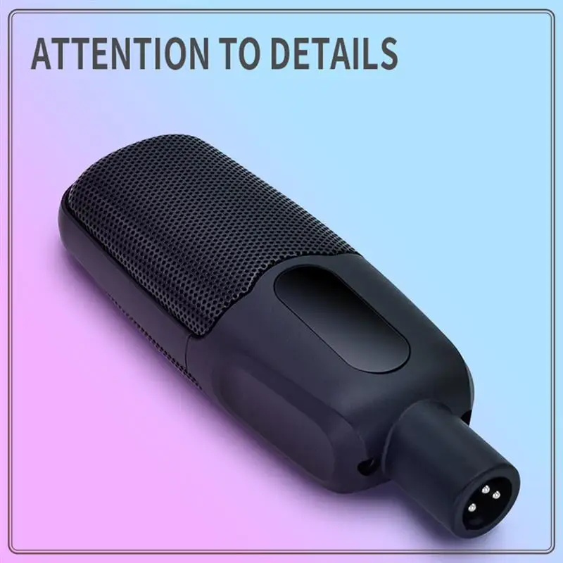 ميكروفون احترافي موثوق به ZX85 لتسجيل الاستوديو الصوتي وميكروفون ألعاب الكاريوكي ASMR مع دعامة ناتئ