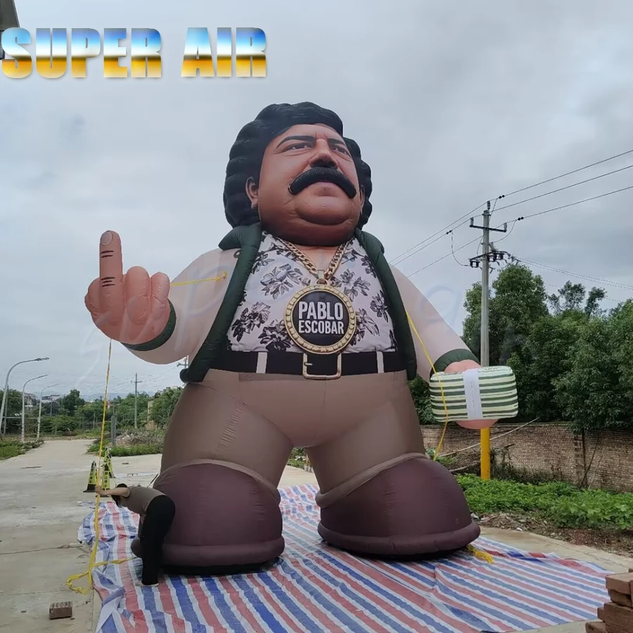

Large Inflatable Character Balloon Custom Airblown Mascot for Street Performances Night Club Decoration