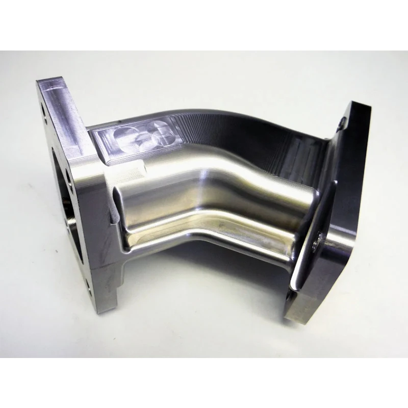 Curvatura de codo de acero inoxidable de 90 grados mecanizada CNC personalizada para mecanizado de torneado de piezas de motor