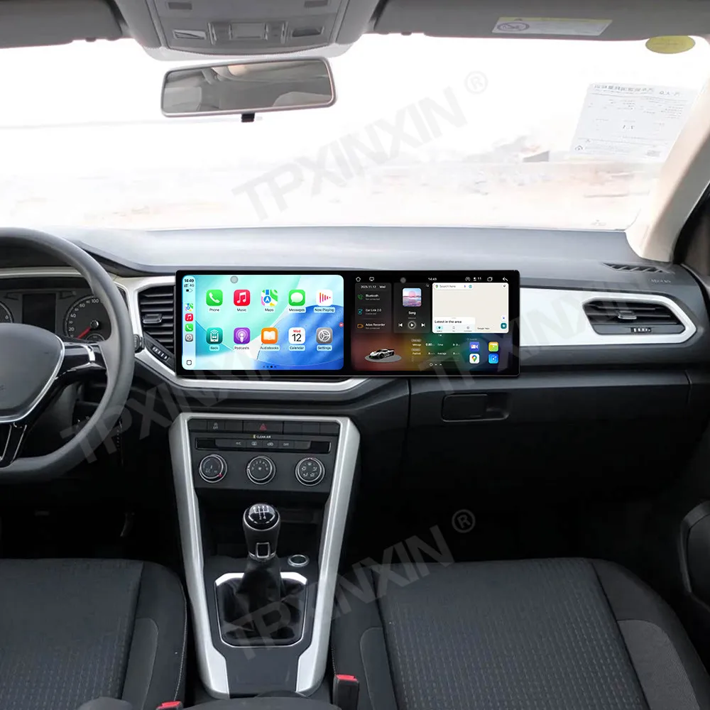 

Двойной 10,1-дюймовый автомобильный радиоприемник Android 15 для Volkswagen T-Roc 2018-2022 CarPlay HD-экран GPS-навигация Мультимедийный плеер Стерео