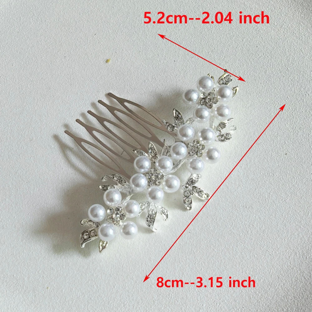 럭셔리 진주 브라이덜 헤어콤 웨딩 헤어 악세사리 빈티지 - Women'S Formal Accessories 리뷰 및 가격