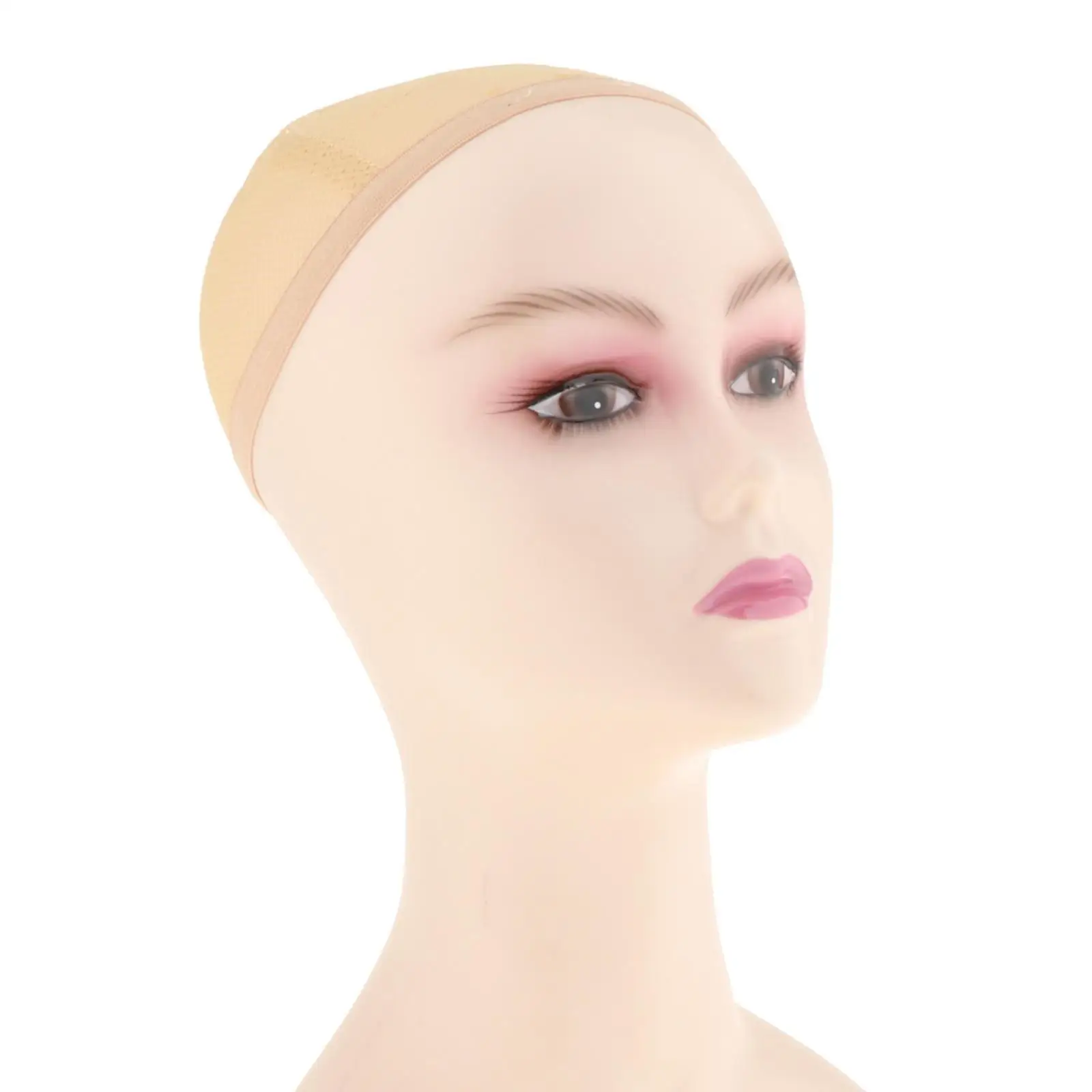 Female Mannequin Head with Netted Cap Height 48cm Lightweight Versatile Display Props Accessories for Store, Shopping Mall