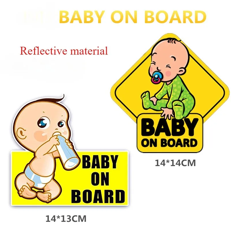 

Car stickers BABY ON BOARD Reflective English Baby on Board Car stickers Baby on board Car stickers Decorative accessories
