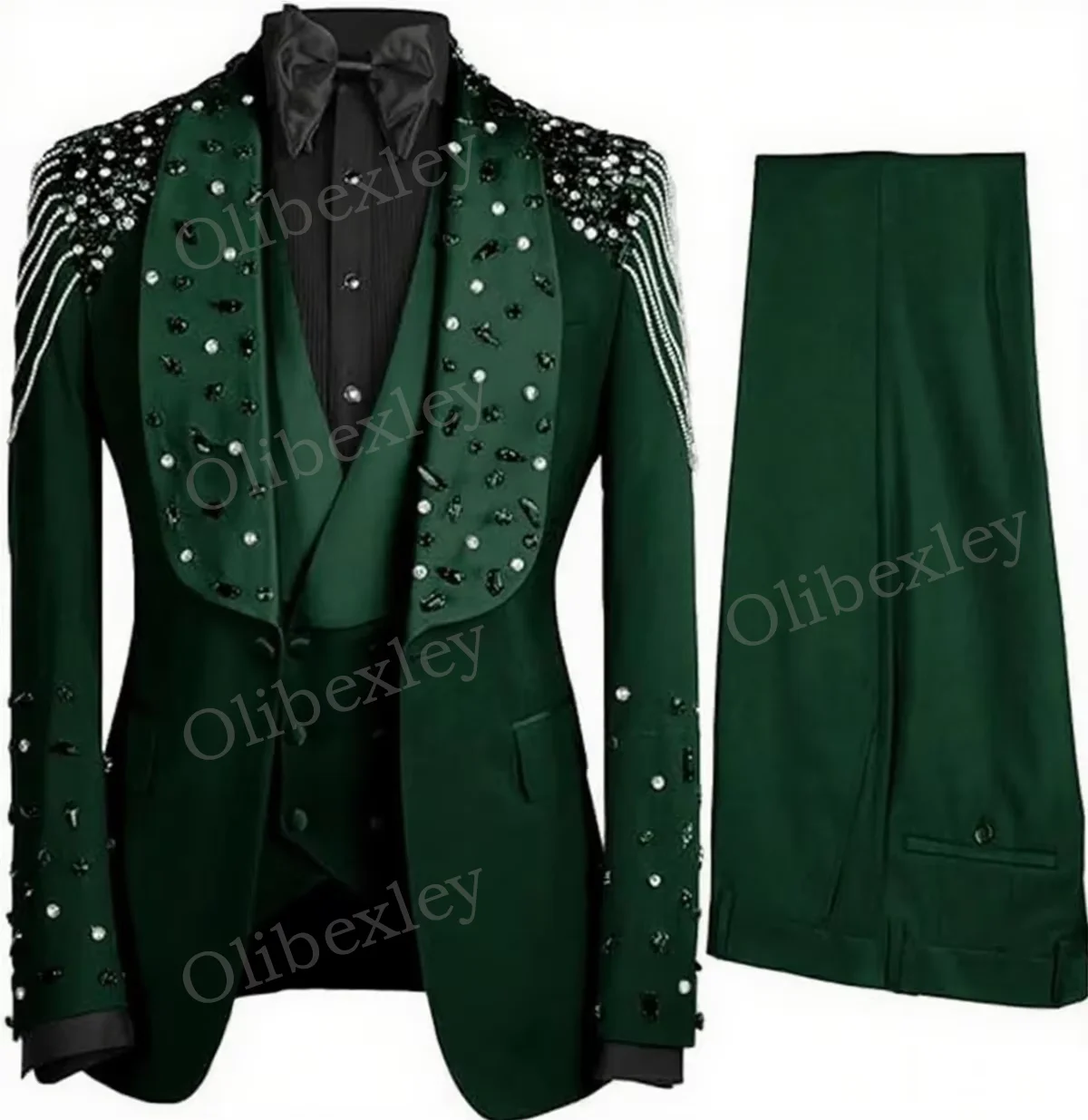 بدلة رجالي مخصصة عالية الجودة مكونة من 3 قطع رائعة بزر واحد بقصة ضيقة 2025 بدلة سهرة عصرية لأعمال الزفاف والعريس