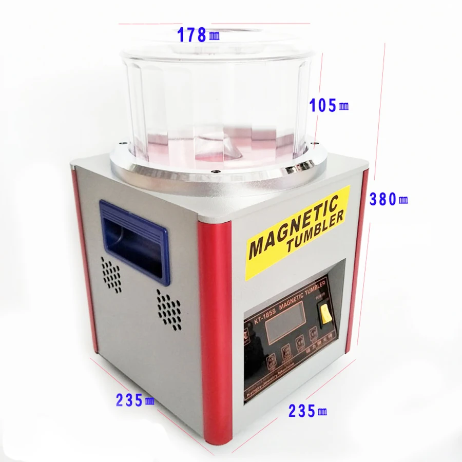 KW-15A Kinway Digital Display Magnetic Tumbler 220V Metal Jewelry Polishing Machine
