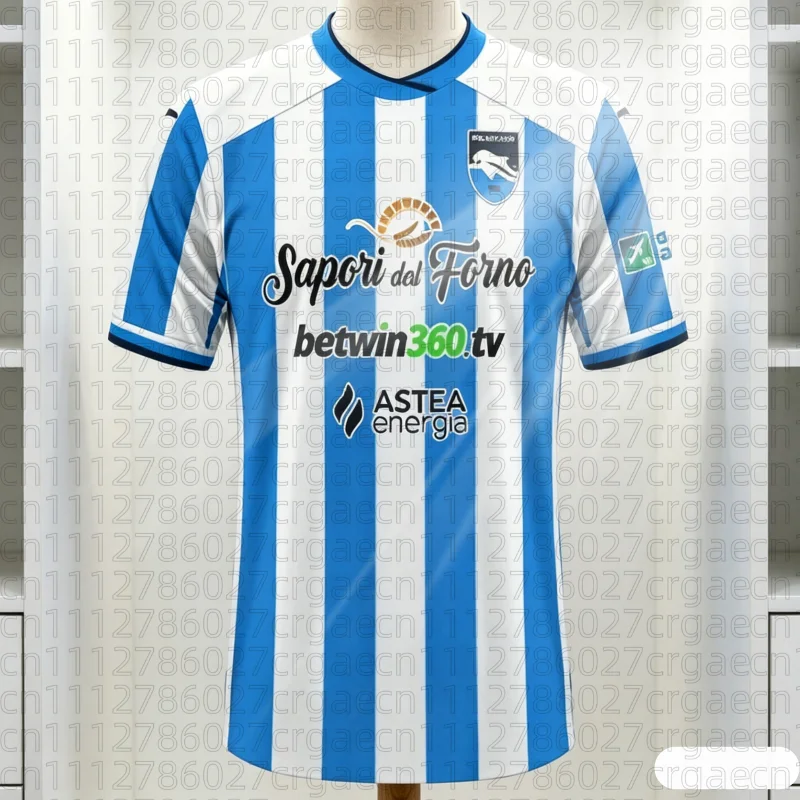 

Soccer Jersey Pescara Calcio 2026 Home Kit Adult Kids Athleisure T-Shirt FamilyMatching Summer Quick-dry Soft Family Kids Tees