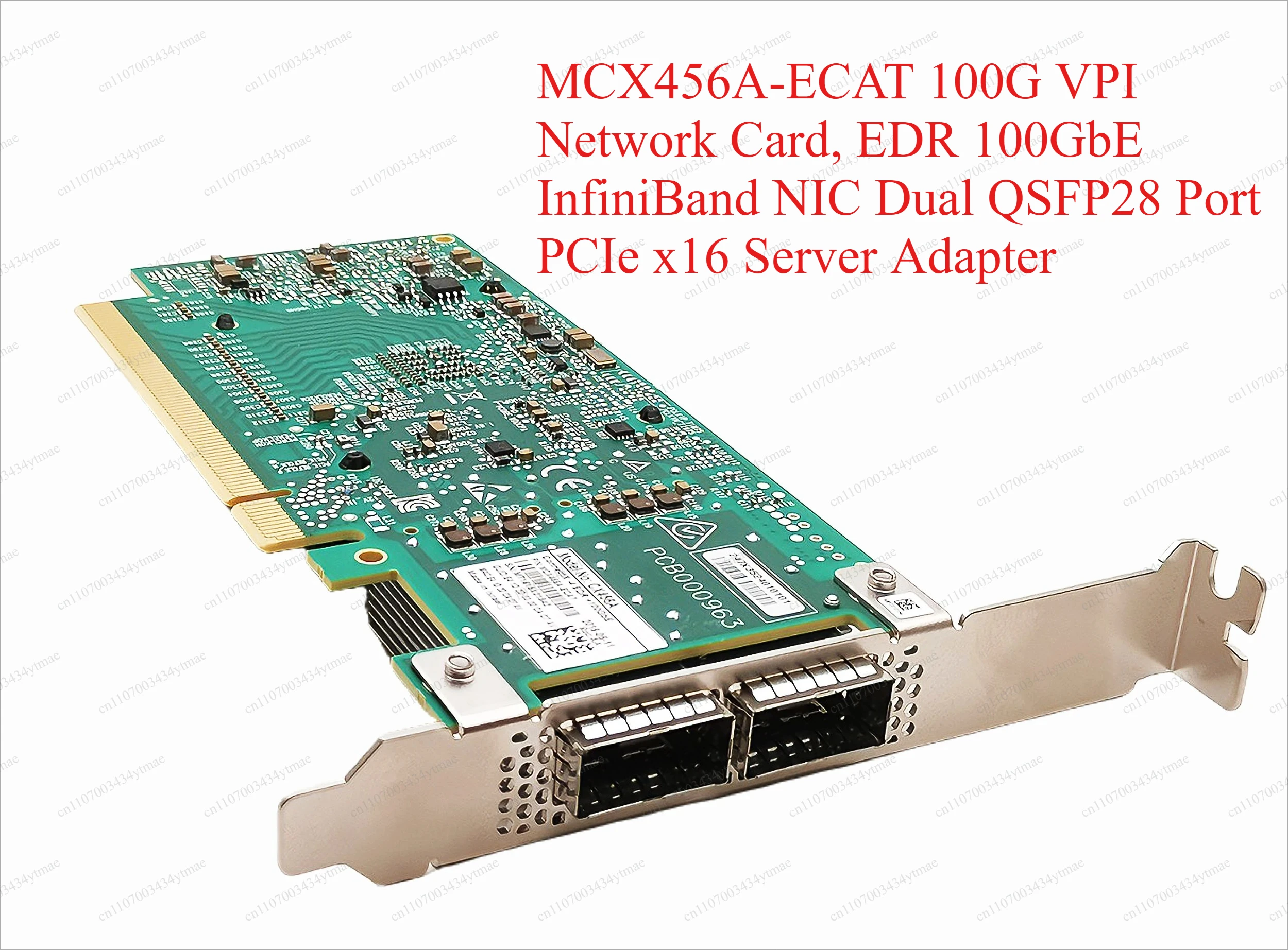 100Gbe Qsfp28 Network Card - MCX456A‑ECAT 100G VPI Ağ Kartı, EDR