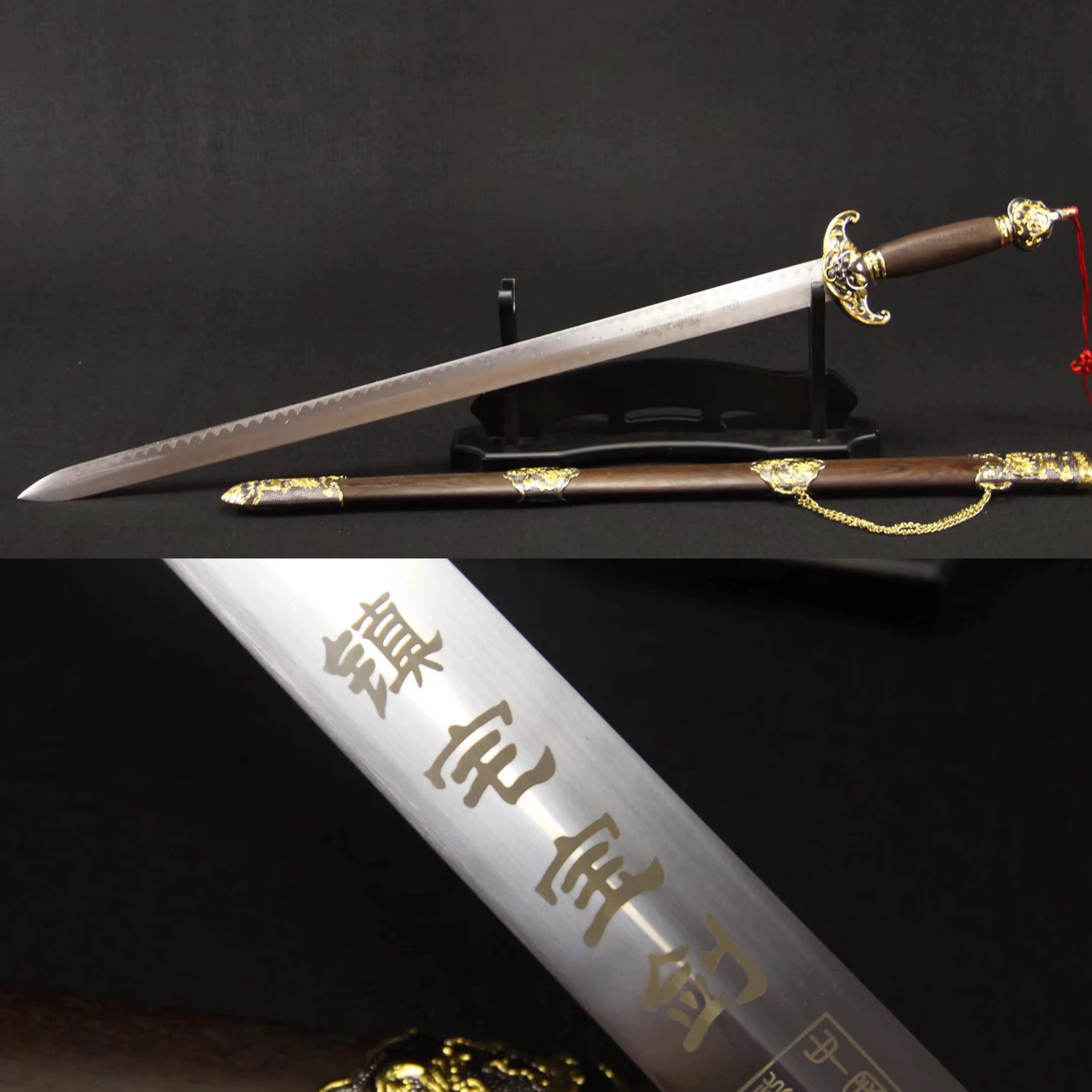 

103cm cosplay Chinese kung fu sword - not sharp. Feng shui lucky Taoist warrior. Samurai martial arts enthusiast gift. katana