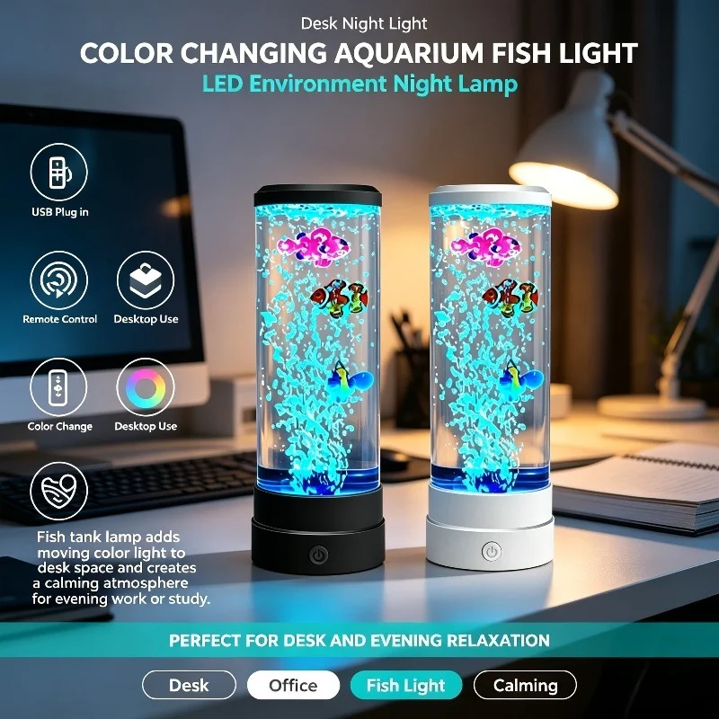 LED Fish Light Aquarium USB Re - огляд і ціна Photography Lighting Mood