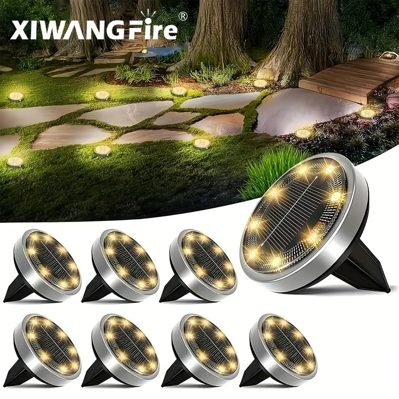 luz-de-solo-led-solar-a-prova-d'Agua-ip68-para-exteriores-com-controle-de-iluminacao-para-caminhos-decks-jardins-e-decoracao