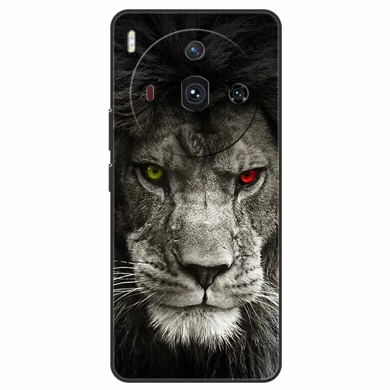 For Nubia Z50S Pro 5G Case 6.78'' Silicone TPU Cool Wolf Soft Phone Cover for ZTE nubia Z50s Pro Protective Shells NX713J Lions