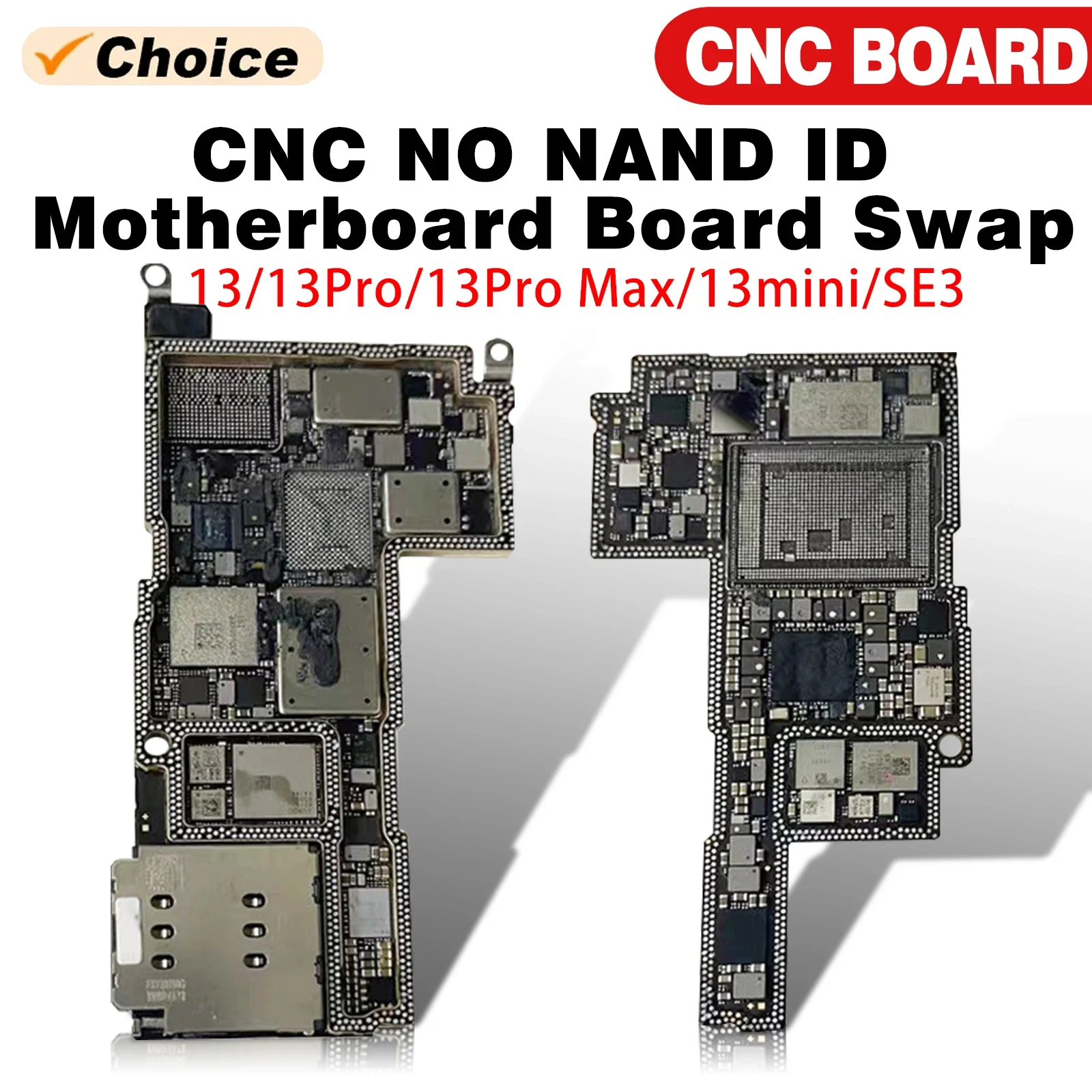 CNC CUT Motherboard For iPhone 13 ProMAX 13Mini 4G 5G Version Logic Board Polishing CPU AP RF Baseband Swap Without Nand Board