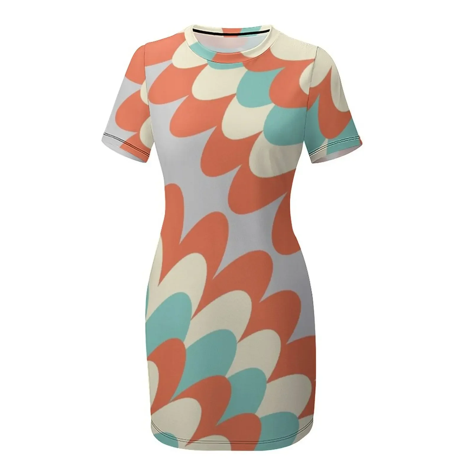 Sukienka z dalią w stylu lat 70., sukienki na imprezę z krótkim rękawem, sukienki letnie damskie, długie sukienki damskie, sukienka na studniówkę