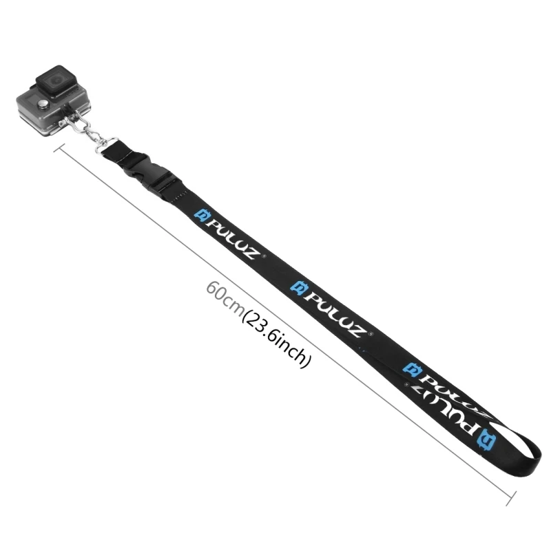 PULUZ 60cm Detachable Long Neck Strap Lanyard Sling for GoPro HERO12 Hero11 HERO10 HERO9 DJI OSMO Action and Other Action Camera