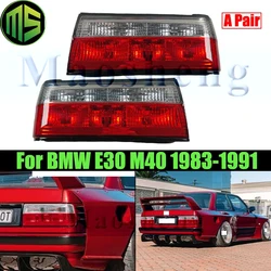 Maosheng A Pair Rear Bumper Tail Light Tail Lamp For BMW E30 M40 1983-1991 Taillight Taillamp Brake Light Rear Turn Light