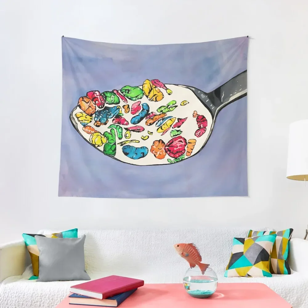 

Celebrating Cereal Tapestry Kawaii Room Decor Wallpapers Home Decor Room Decoration Korean Style Tapestry