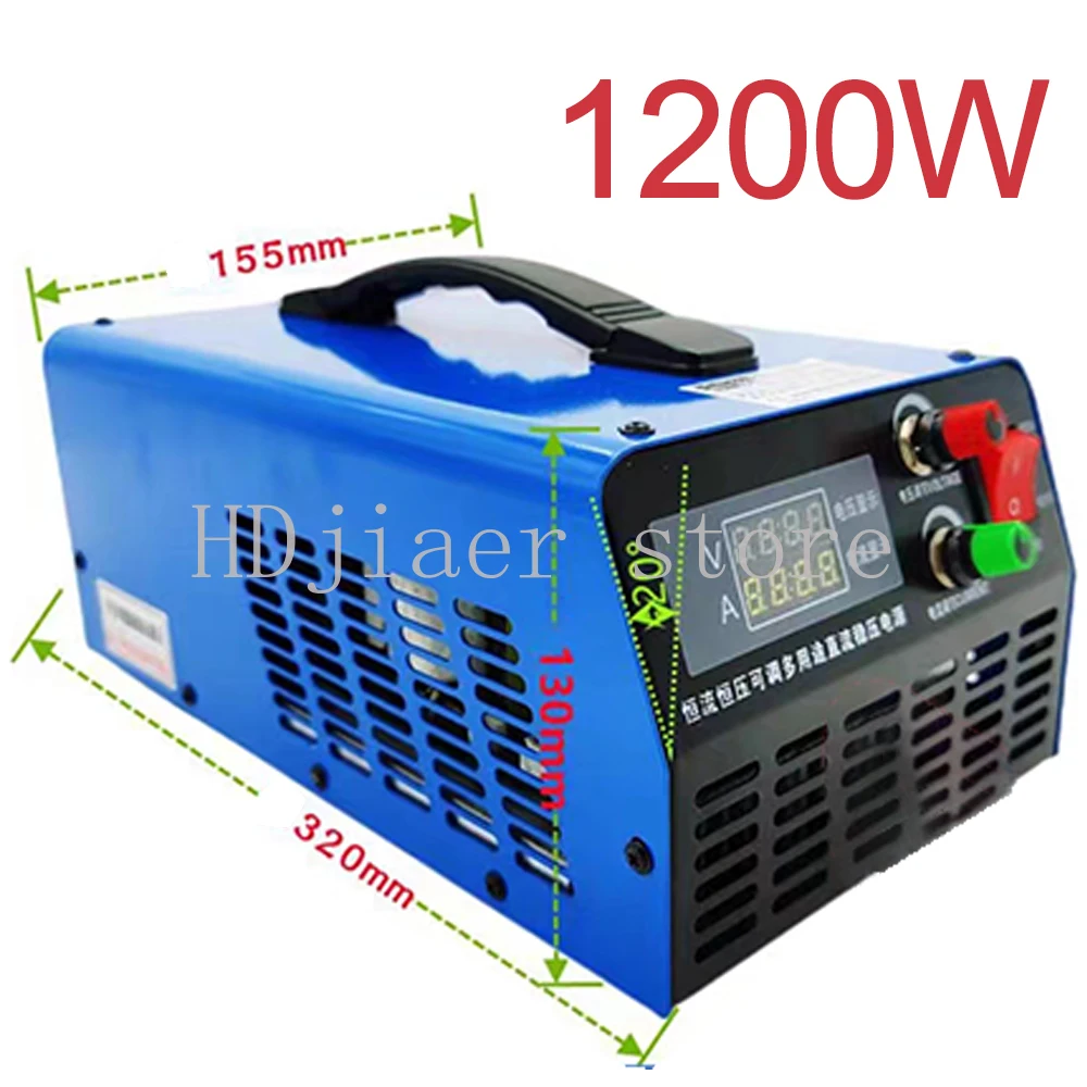 

1200W Adjustable Voltage Current Lithium Lead-acid LiFePO4 Battery Charger 0-30V 0-85V 0-160V 0-300V 0-40A 0-15A 0-8A 0-4A