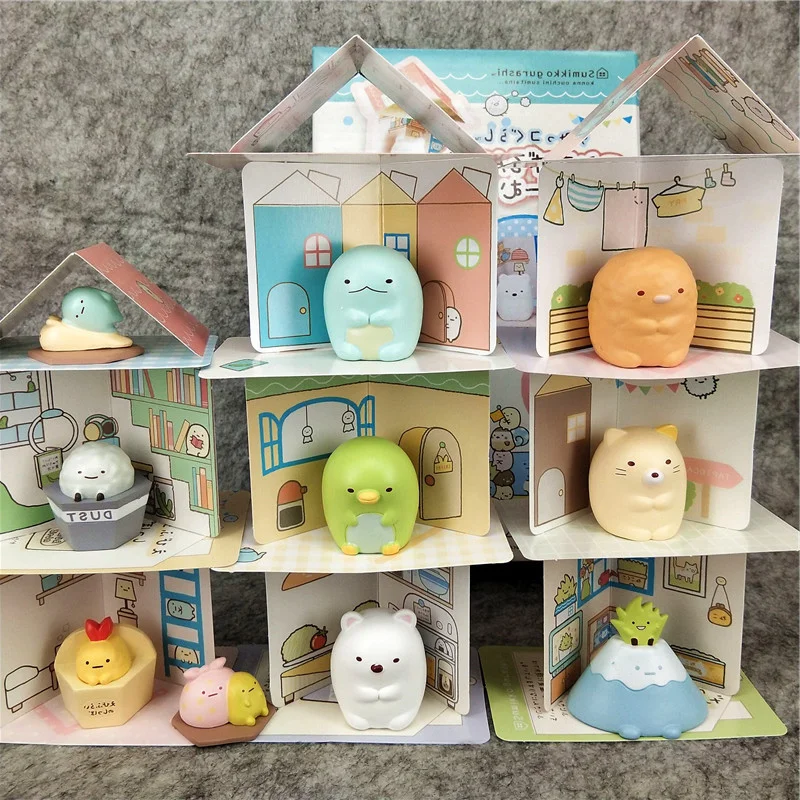 Sumikkoed Gurashied Corner Friends House Stackable Tower Desktop Toy, PVC Figure Miniature Room Scene, Model Gift For Kids