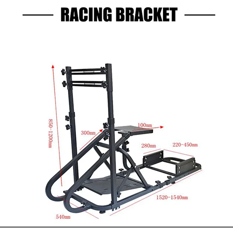 Iron Racing Simulator Cockpit Steering Wheel Stand for G27 G29 G923 T300 RS T500 RS Thrustmaster