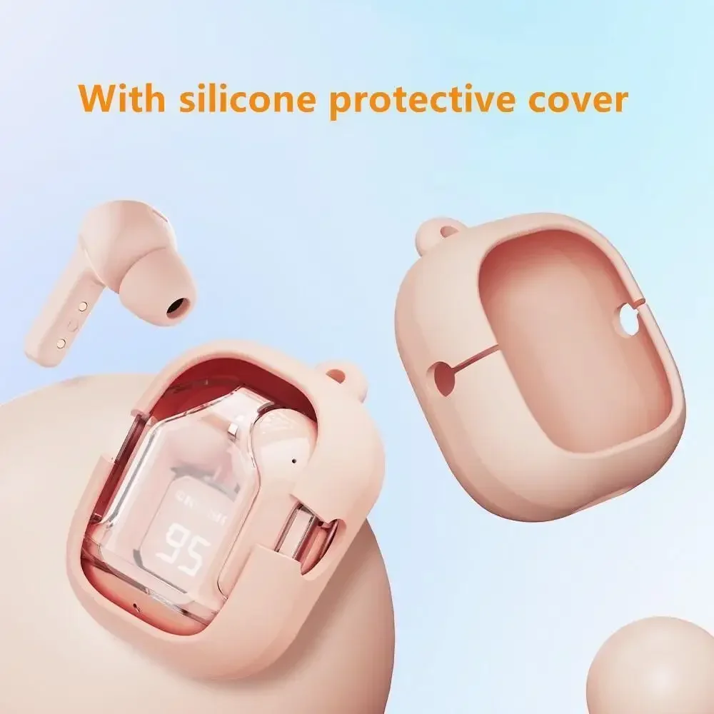 (Buy Headset Get Protective Case + Lanyard) T2 TWS Gaming Earbuds Bluetooth 5.3 Noise Reduction HD HiFi Stereo Wireless Earphone