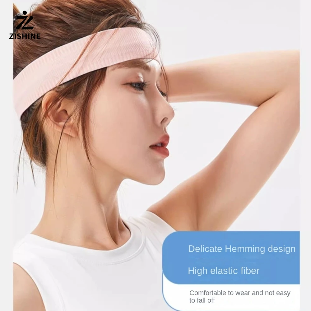 Pure Color Sports Headband Running Headwear Sweat-Absorbent Headband Basketball Antiperspirant Belt Fitness Sweat Guide Belt