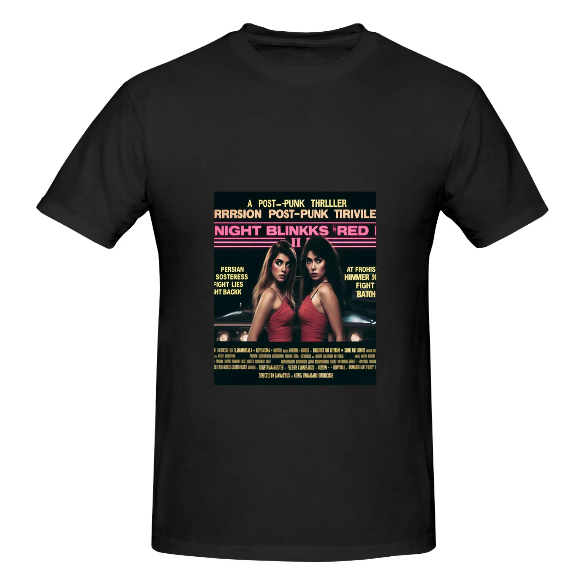 Funny Night Blinks Red II (Persian Sosteress) Oversized Men's Printed T-Shirt Unisex T shirtBlouses