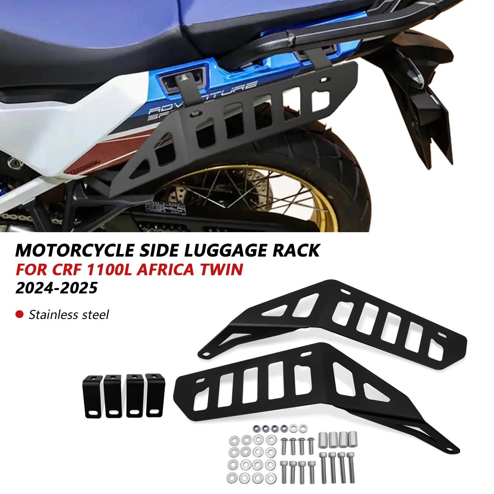 

Для мотоцикла седельная сумка, кронштейн для крепления на планку, боковые багажники Honda CRF 1100 L Africa Twin 2024-2025 CRF1100L 2025