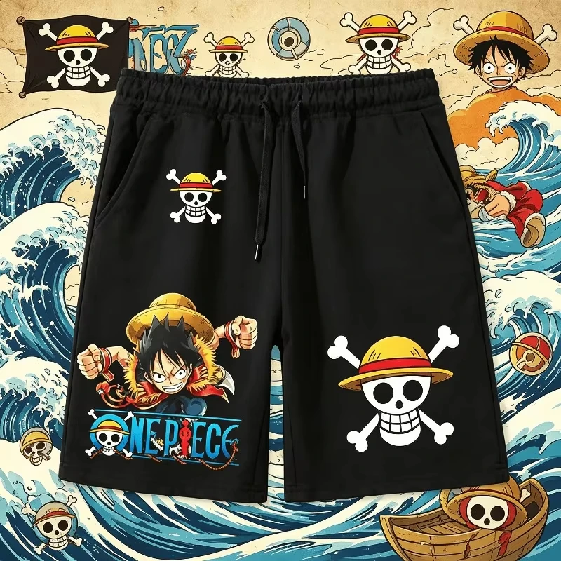 

2026 New Summer for Men's Shorts Anime One Piece Print Summer​​ New Hot-selling Casual Cotton Sports Pants High Quality Comfort