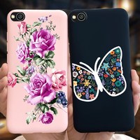 For Xiaomi Redmi Go Case Beautiful Flower Butterfly Slim Cover Soft TPU Phone Case For Xiaomi Redmi Go Funda RedmiGo Back Covers