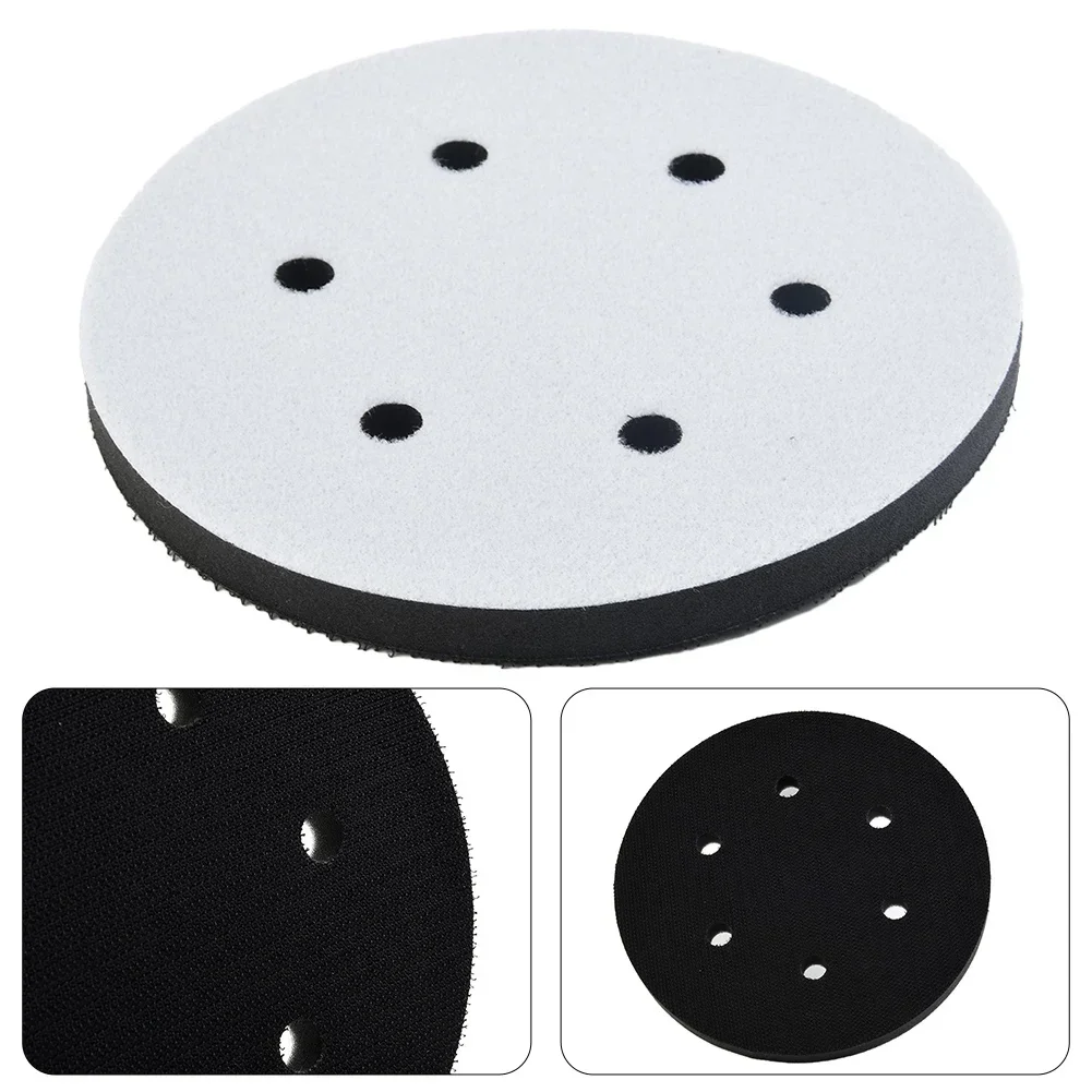 1PC Interface Pad 6 Inch 6 Holes Hook And Loop Soft Sponge Cushion Buffer Pads For Sanding Disc 150mm Orbital Sander Pads